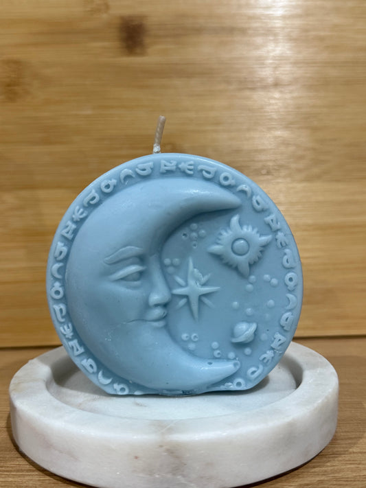 Round Moon Pillar Candle